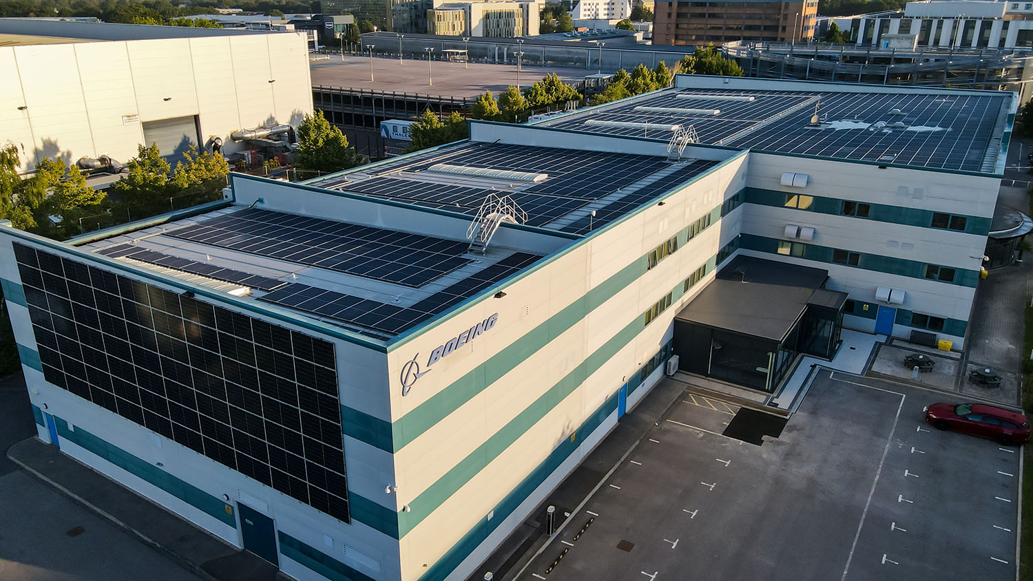 Boeing Flight Services solar installation
