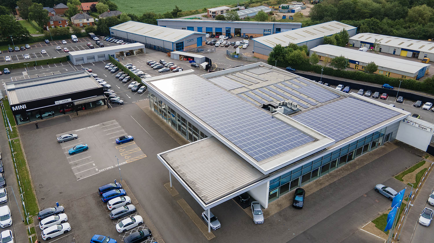 Soper of Lincoln BMW / MINI solar installation
