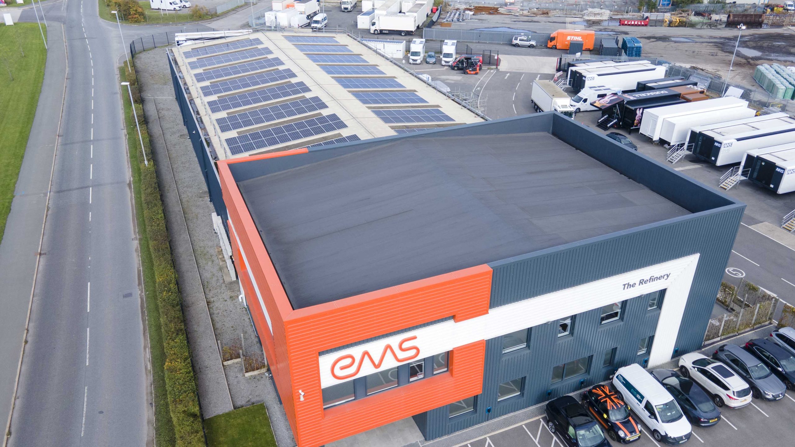 EMS Healthcare solar installation