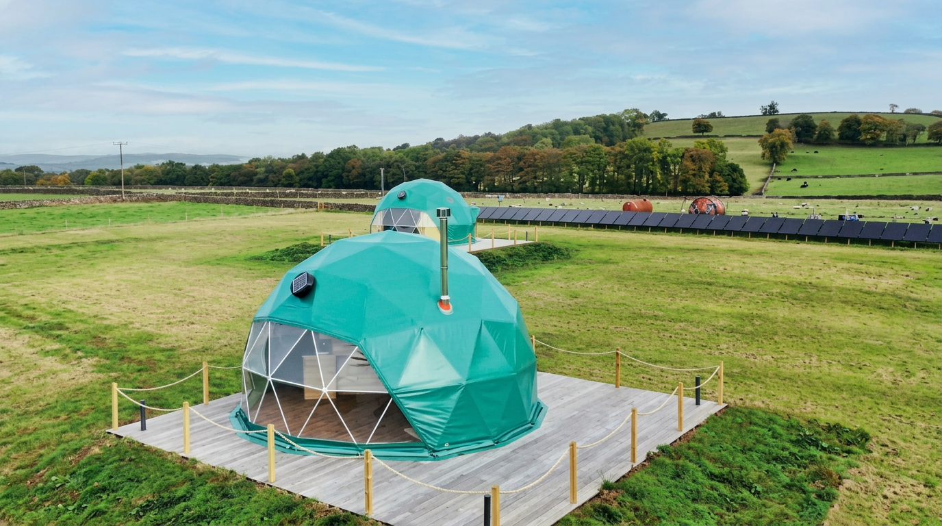 Valley View Glamping solar installation